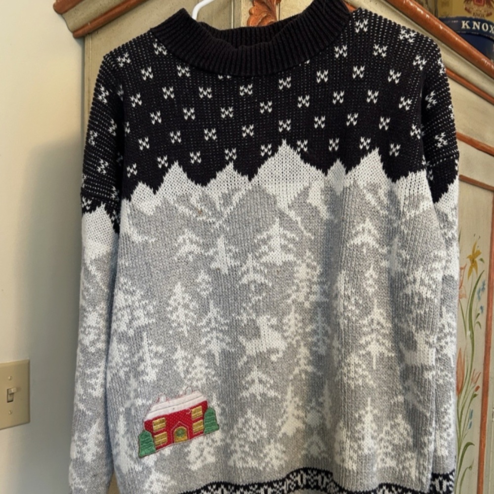 Vintage Sweater Loft Christmas Sweater L